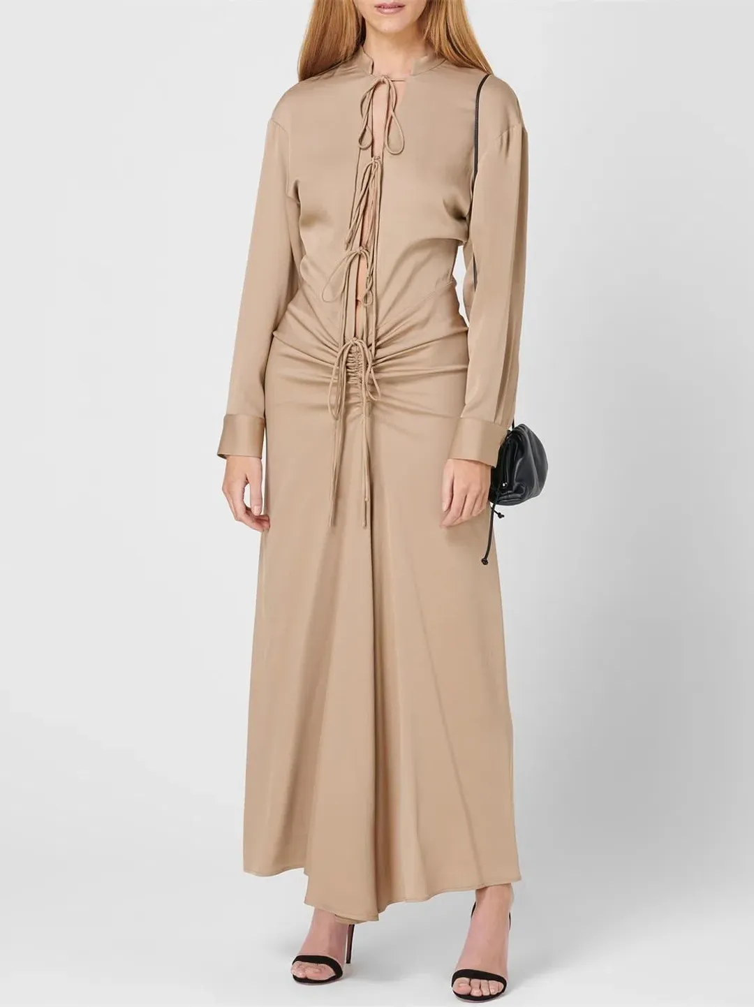 Christopher Esber Bertoia Dress Beige Size 6 for rent on The Volte - main image