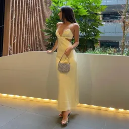 Significant Other Jacy Dress in Butter Yellow Size 6 for rent on The Volte - image 2