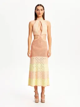 Alice McCall Salty Kisses Midi Dress Tea Rose Pink Size 14 / XL for rent on The Volte - image 4