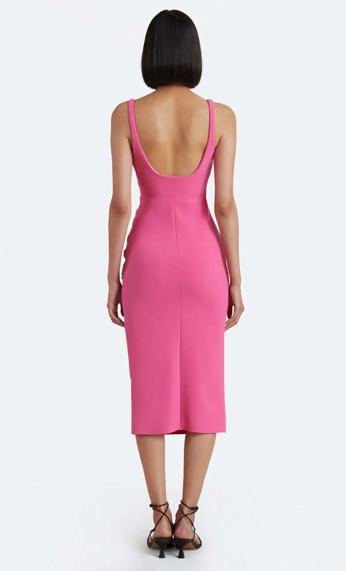 Bec & Bridge Karina Tuck Midi Dress Paradise Pink Size 10 / M - Image 2