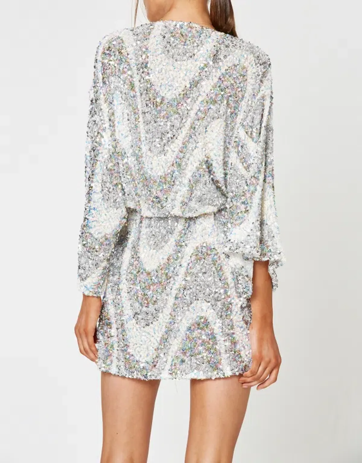 Winona Rhapsody Wrap Dress Sequin Size 12 - Image 3