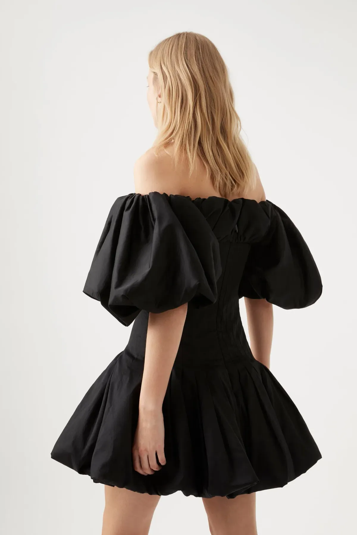 Aje Arles Off Shoulder Mini Dress Black Size L / Au 12 - Image 3