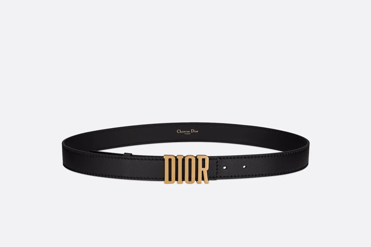 Dior 2022 D Fence Belt Black 80cm - Image 2