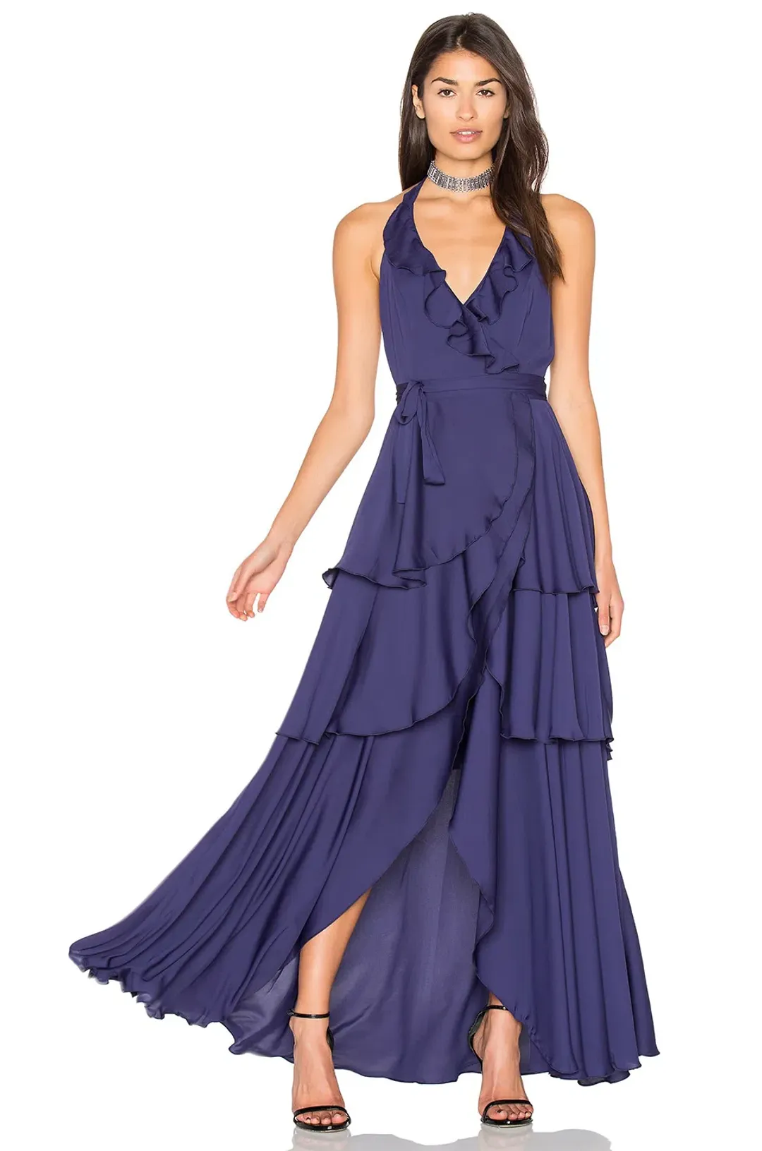 Majorelle Victoria Falls Dress Navy Size XS for rent on The Volte - main image