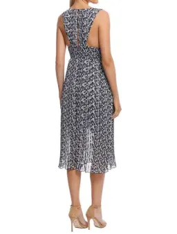 Misha Alexandria Midi Dress Print Size 8 for rent on The Volte - image 2