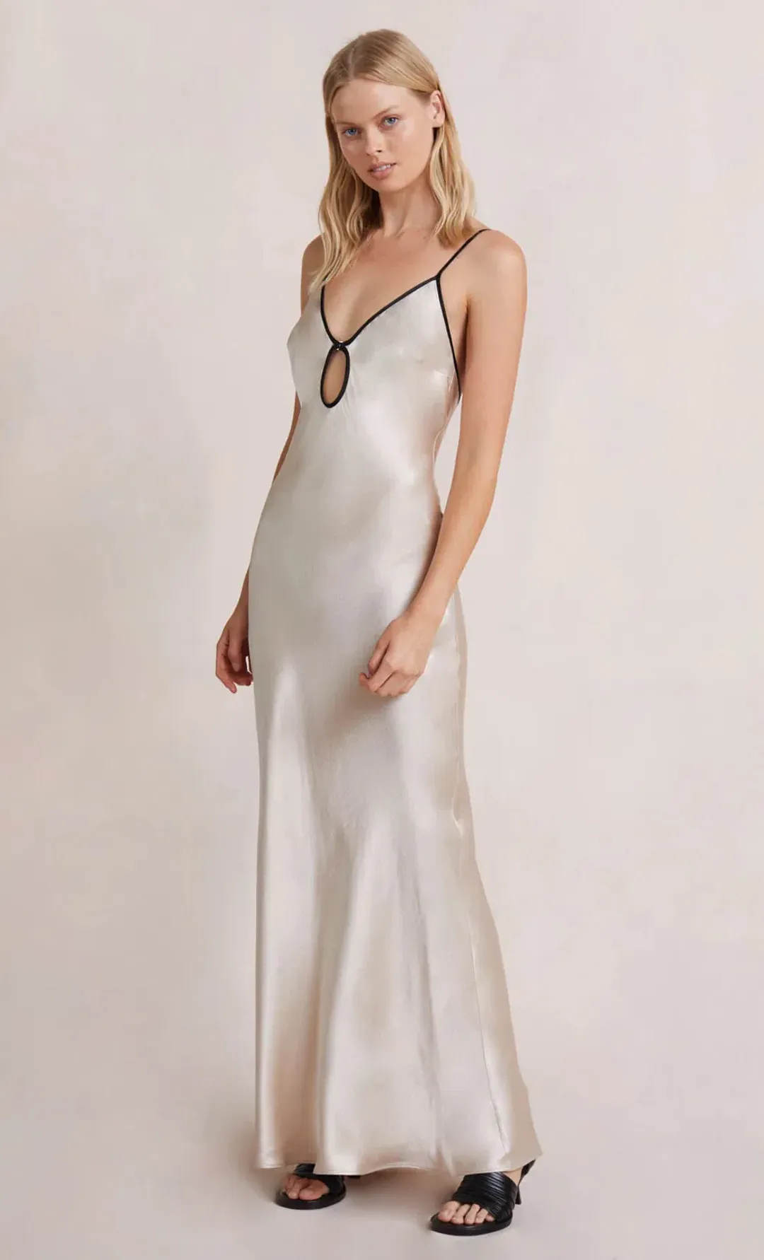 Bec & Bridge Kara Keyhole Maxi Dress Sand Size 10 for rent on The Volte - main image