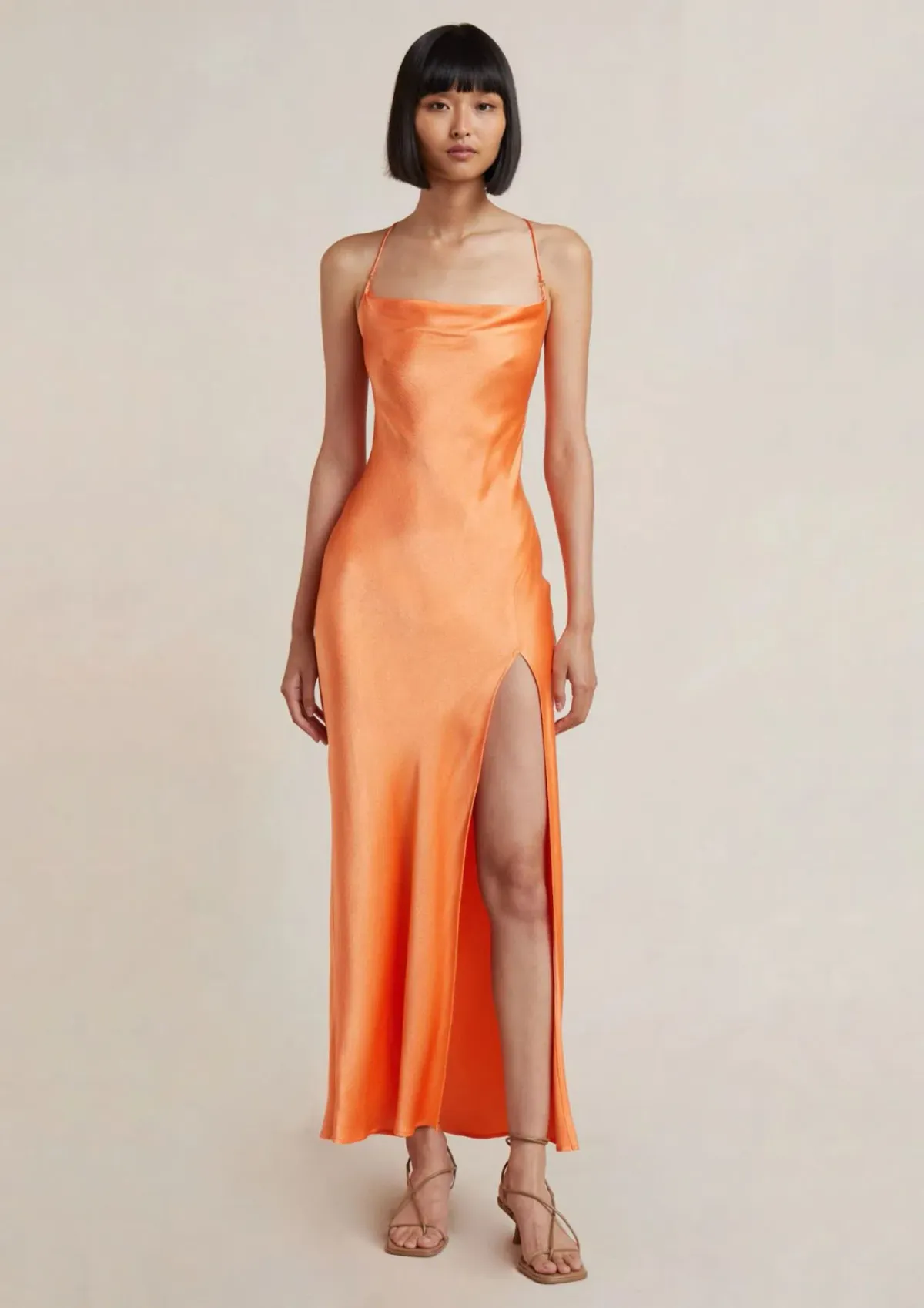 Bec & Bridge Annika Cowl Gown Sorbet Size 8 - Image 1