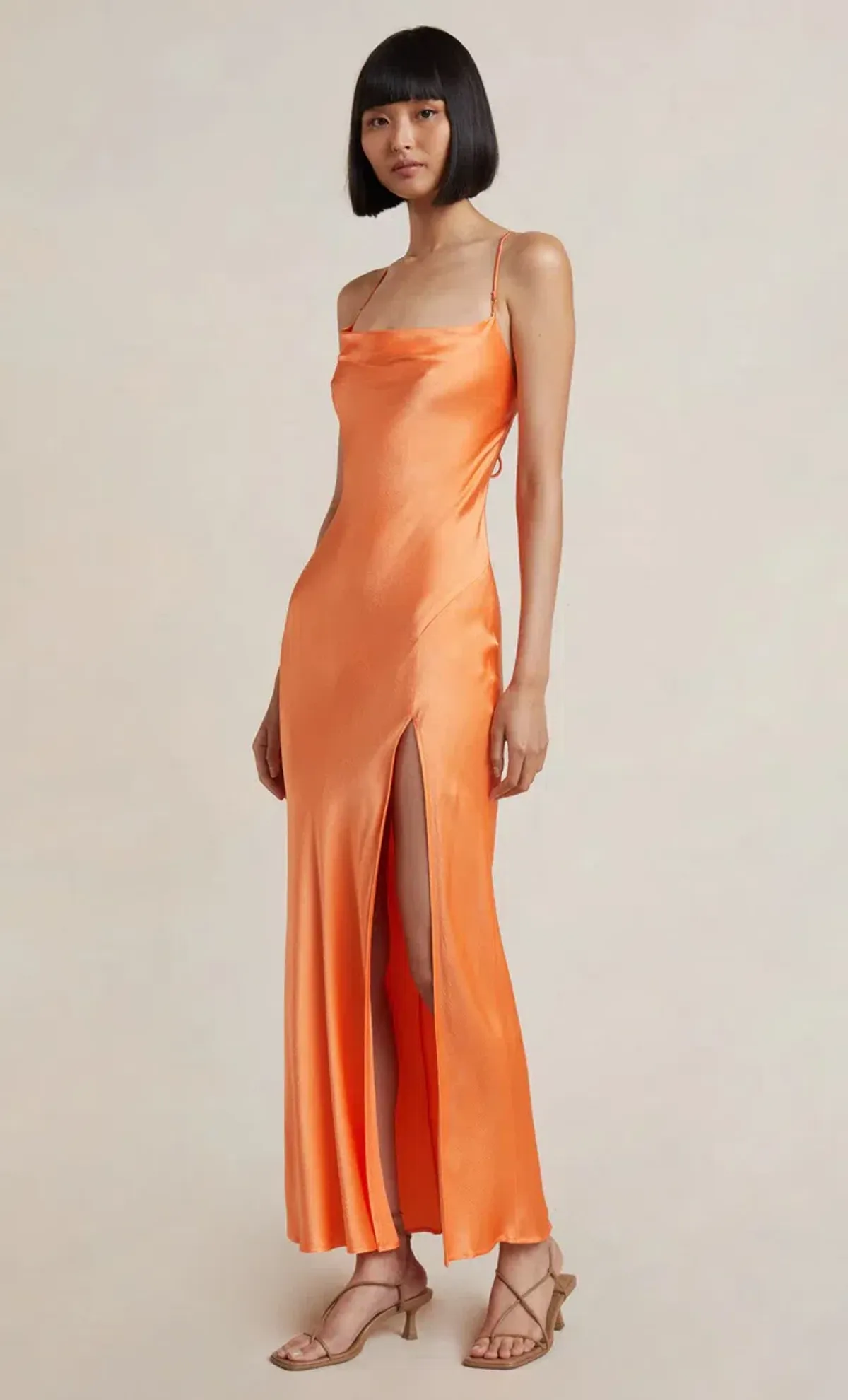Bec & Bridge Annika Cowl Gown Sorbet Size 8 - Image 2