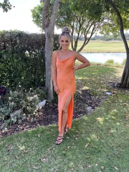 Bec & Bridge Annika Cowl Gown Sorbet Size 8 for rent on The Volte - image 9