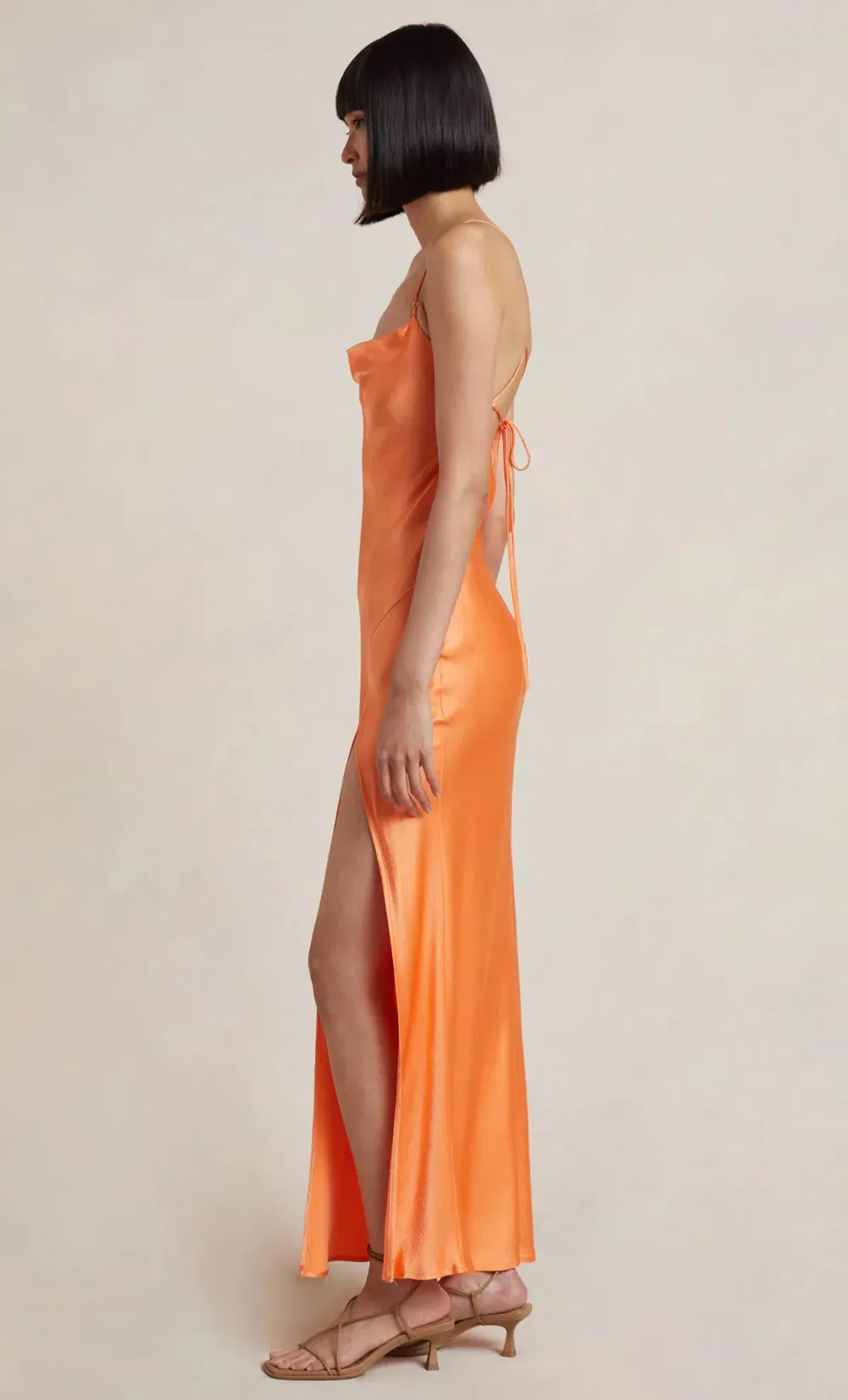 Bec & Bridge Annika Cowl Gown Sorbet Size 8 - Image 10