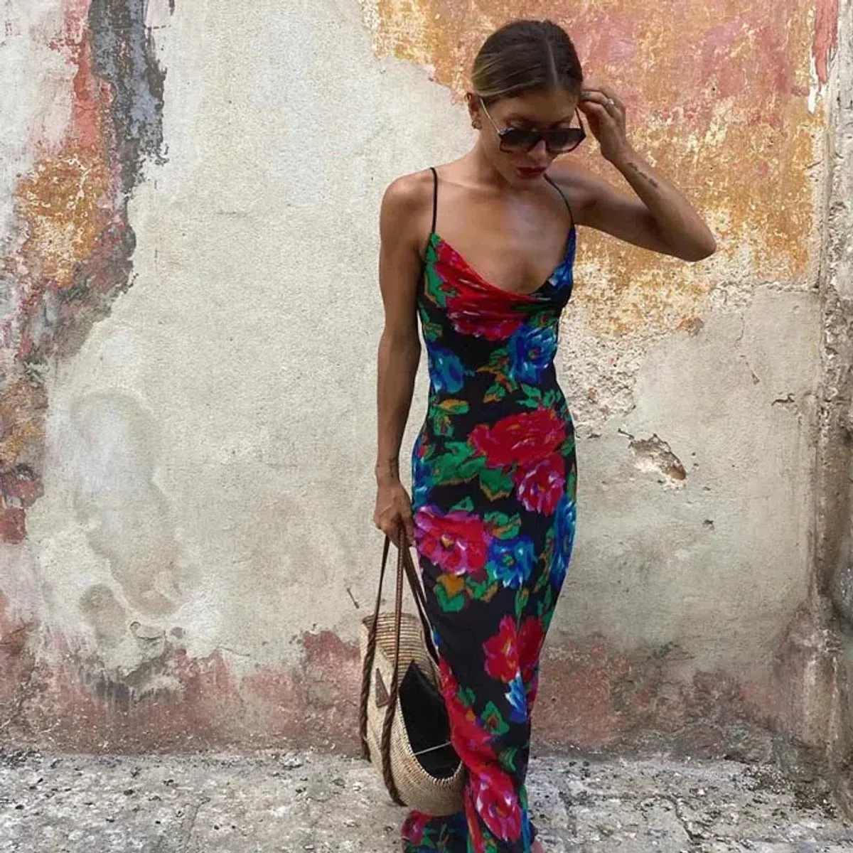 Rat & Boa Casablanca Maxi Dress Print Size M - Image 1