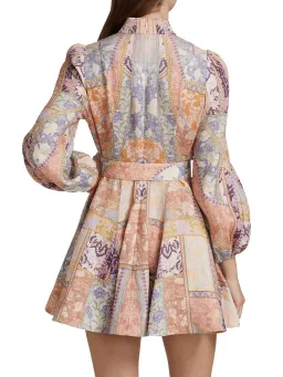 Zimmermann The Kaleidoscope Buttoned Mini in Multi Swirl Floral Size 4/Au 16 for rent on The Volte - image 3
