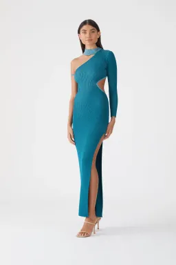 San Sloane Onix Metallic Knit Dress for rent on The Volte - image 2