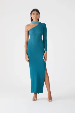 San Sloane Onix Metallic Knit Dress for rent on The Volte - image 1