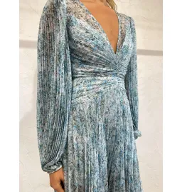 Acler Astone Dress In Blue Fields Size AU 12 for rent on The Volte - image 3