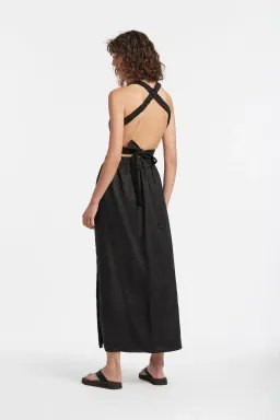 SIR THE LABEL BLACK FRANC CROSS BACK GOWN - SIZE 1 (RRP $450) for rent on The Volte - image 2