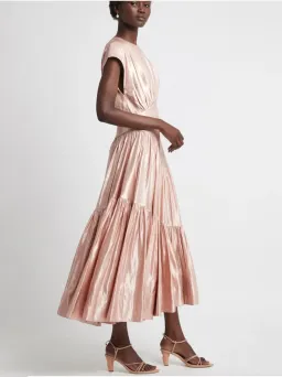 Aje Serendipity Reflection Midi Dress Blush Size 14 for rent on The Volte - image 2