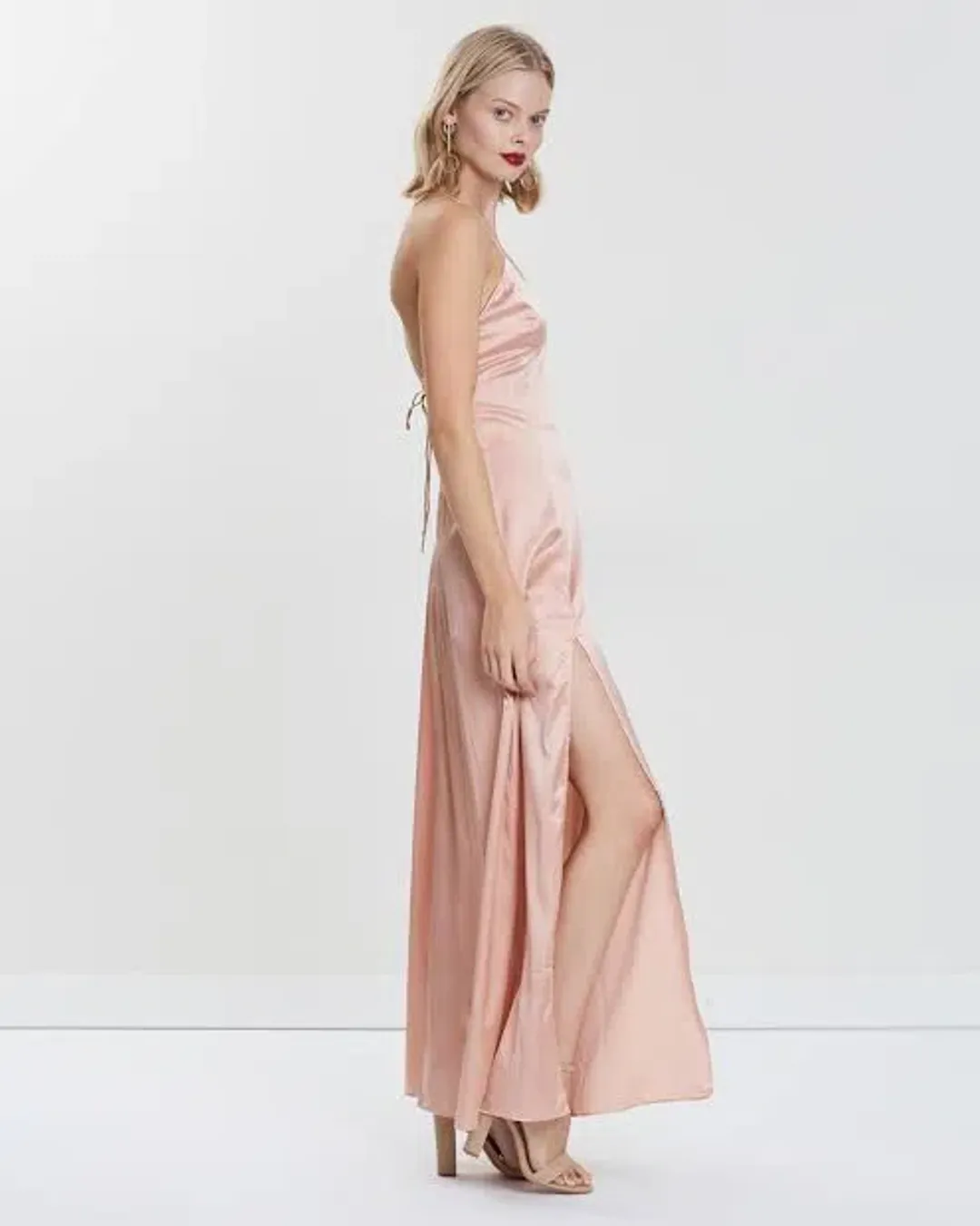 Hansen & Gretel Zen Silk Dress Blush Size 8 for rent on The Volte - main image