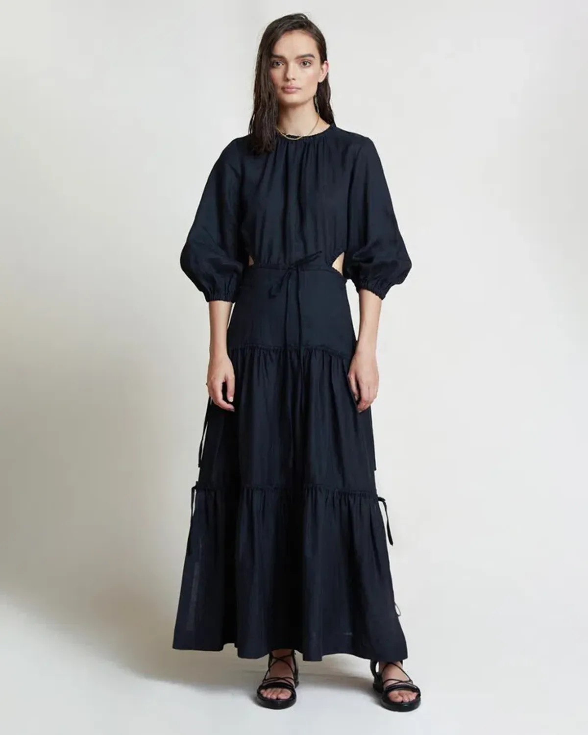 Bec & Bridge Arlington Maxi Dress Black Size 10 for rent on The Volte - main image