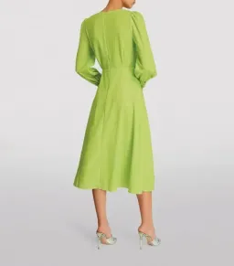 Olivia Rubin Danni Sequin Midi Dress Lime Green Size 10 for rent on The Volte - image 3