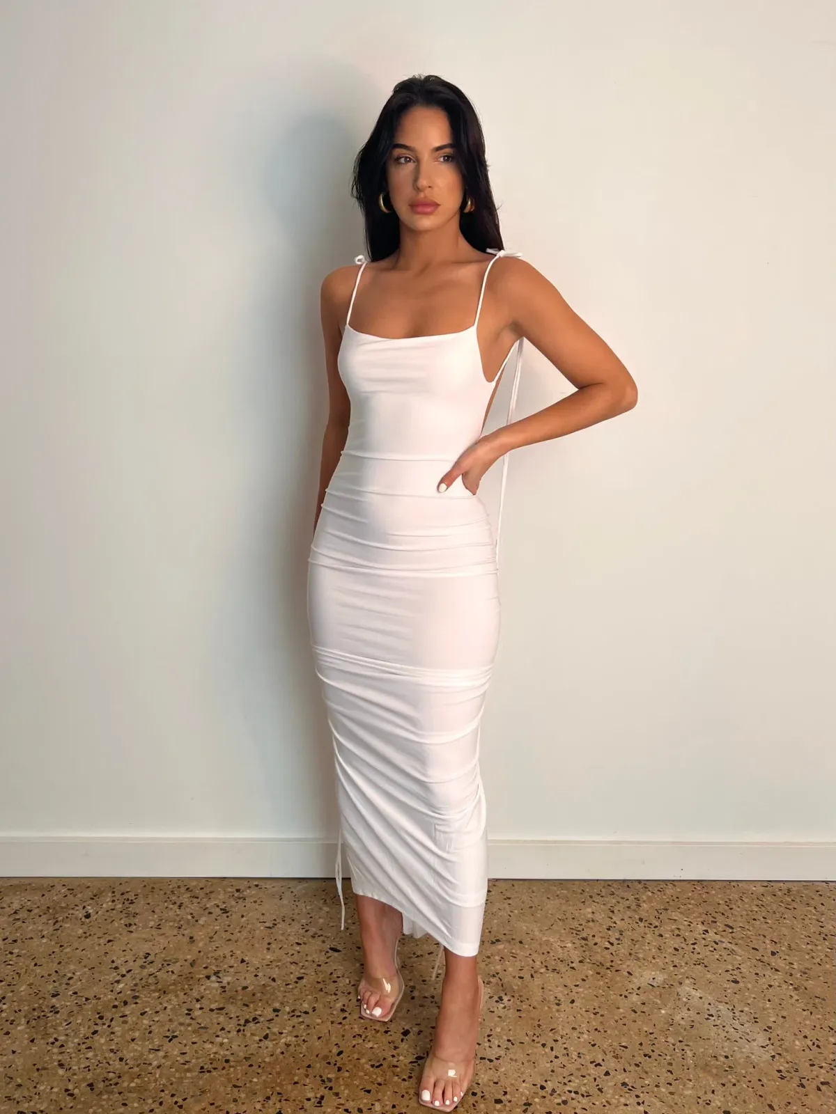 Melani the label Azari Midi White Size Small/ Au 8 - Image 1