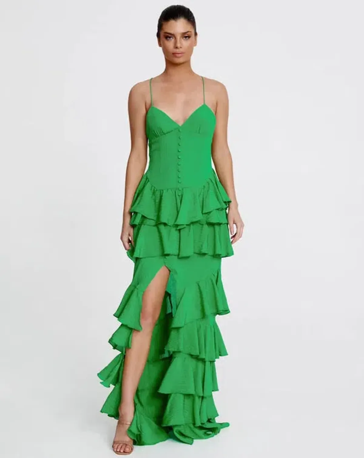 Derma Department Barcelona Dress Green Size 10 - Image 1