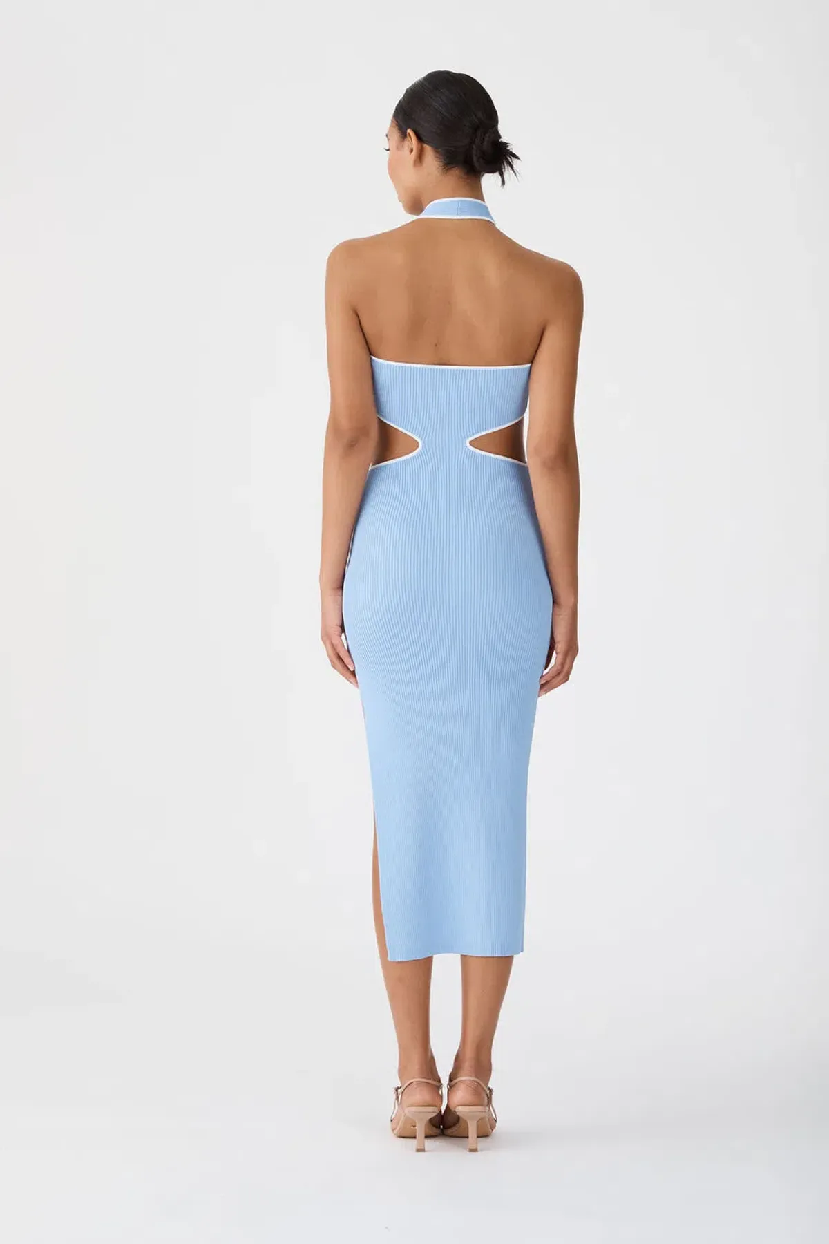 San Sloane The Monica Midi Dress Blue Size 8 - Image 3