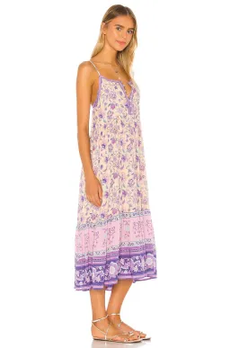Spell X REVOLVE Portobello Road Strappy Midi Dress Lavender Print Size M/ Au 10 for rent on The Volte - image 2