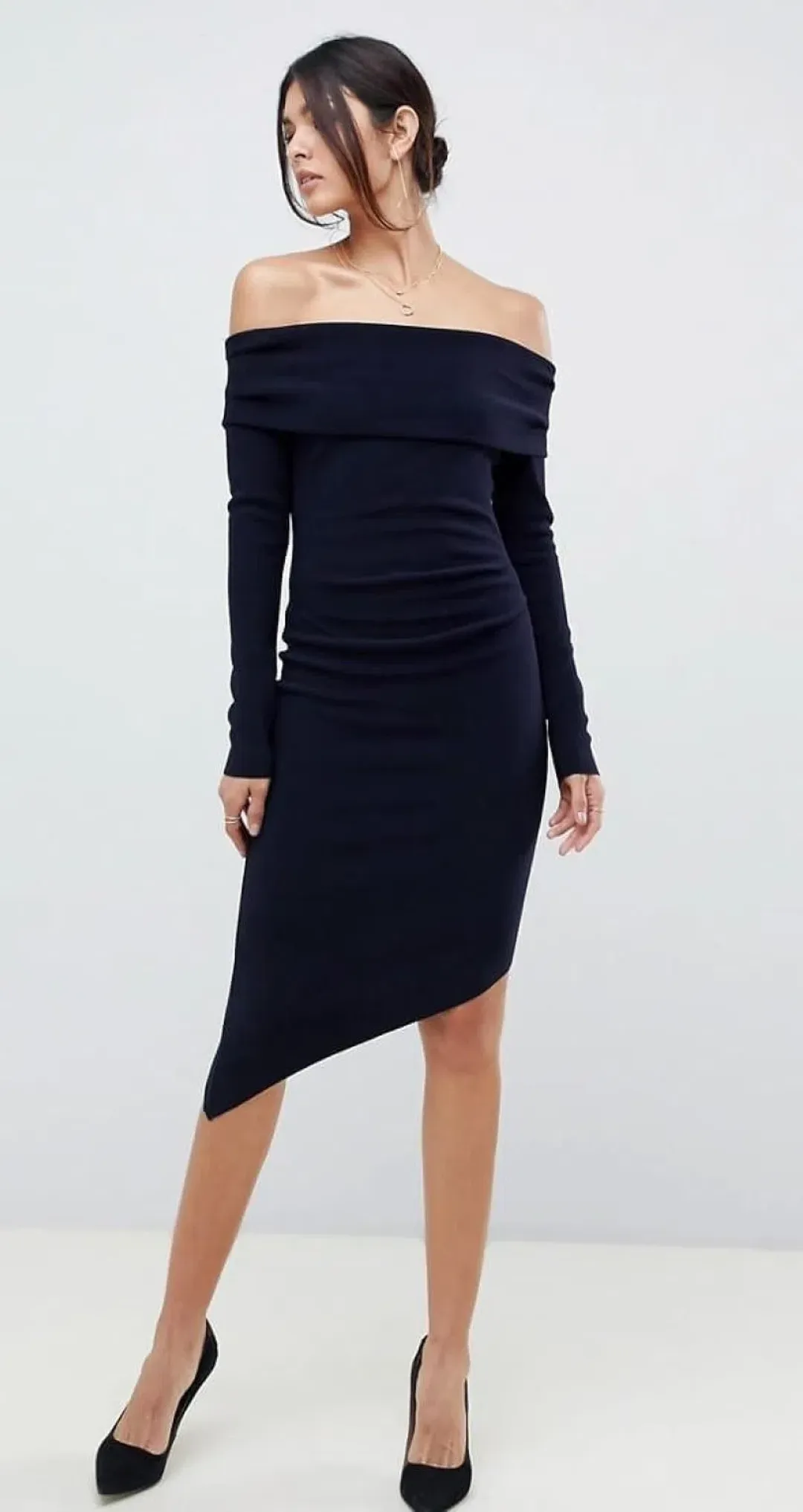 Bec & Bridge Florence Off The Shoulder Dress Blue Size 10 for rent on The Volte - main image