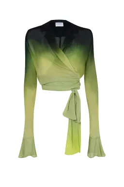 Rat & Boa Cypress Shirt and Skirt Set Dip-dyed Green Size XS/S for rent on The Volte - image 4