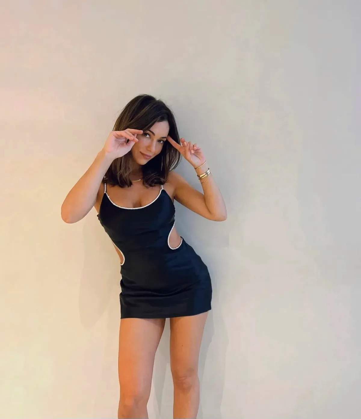 Michael Lo Sordo Luna Mini Dress Black Size 6 - Image 2