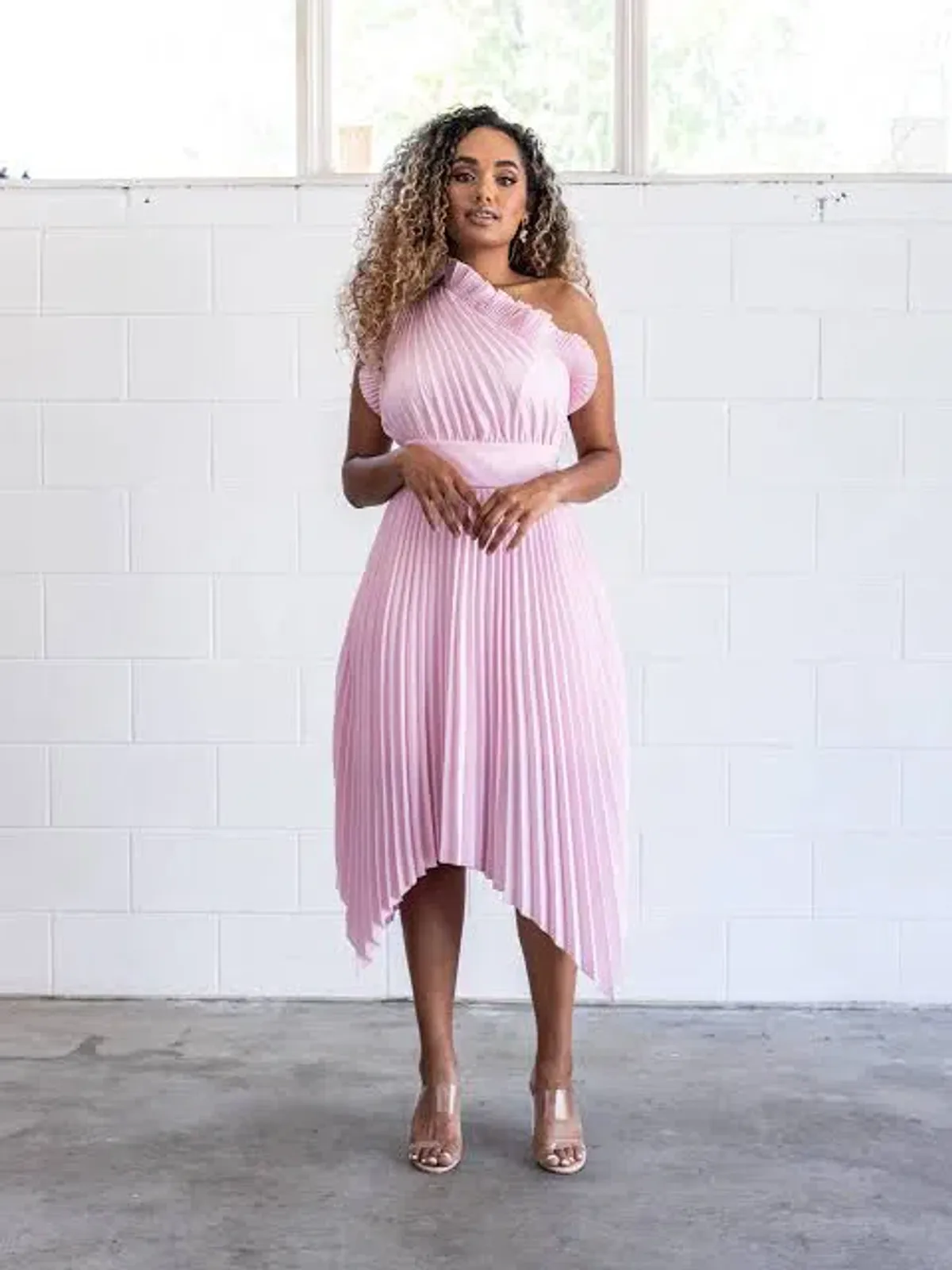 Mossman The Lady Like Midi Dress Pink Size 10 - Image 3