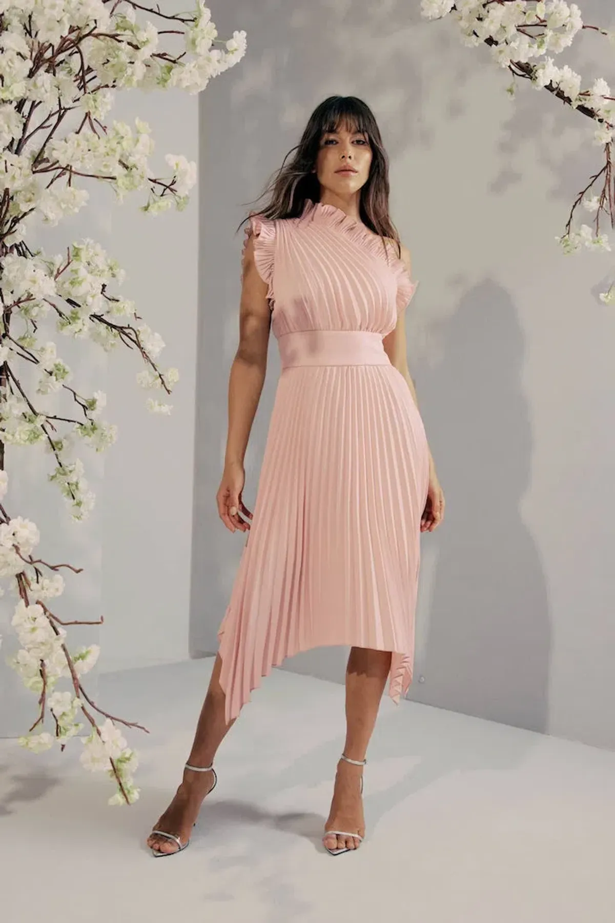 Mossman The Lady Like Midi Dress Pink Size 10 - Image 1
