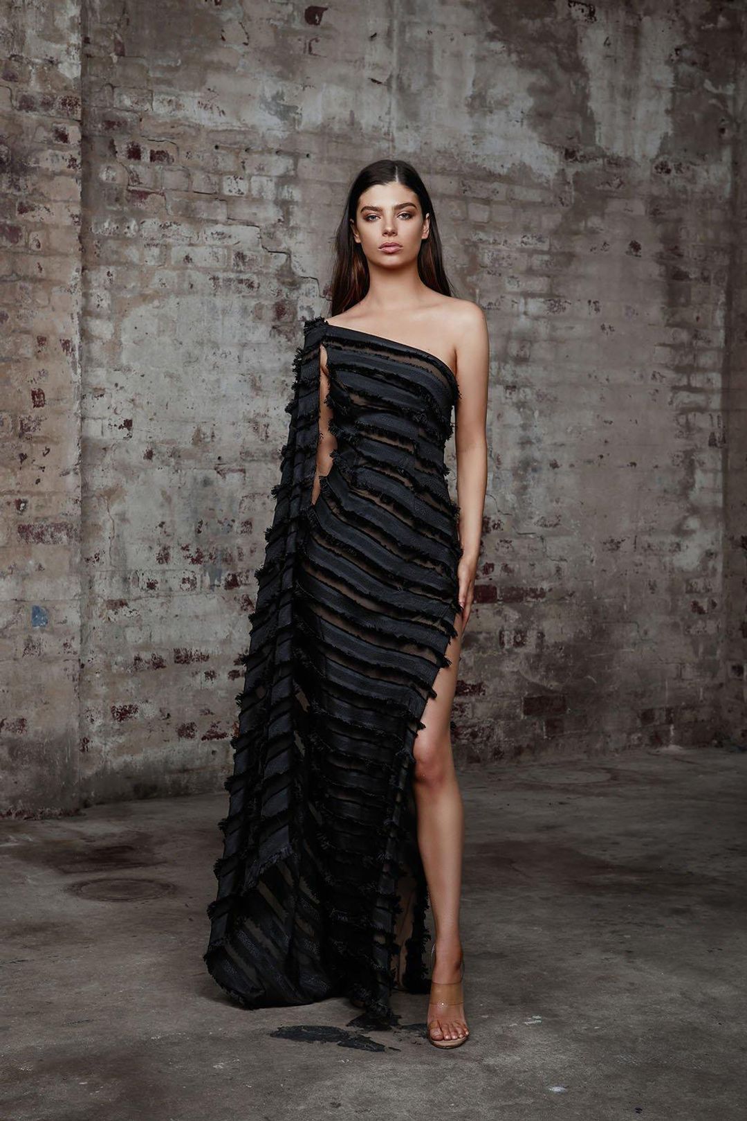 Lexi Bowery Dress in Black Size 6 for rent on The Volte - main image