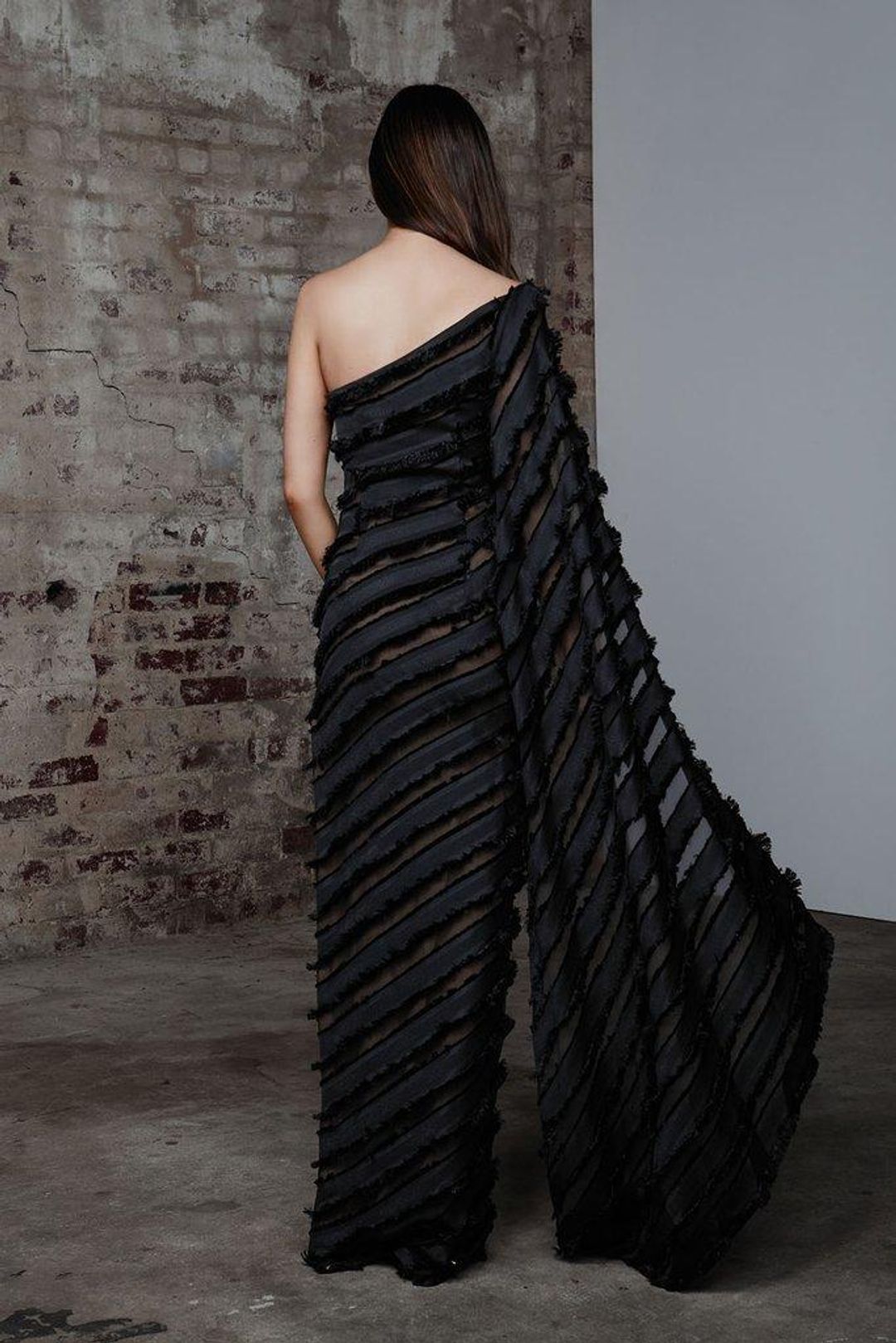 Lexi Bowery Dress in Black Size 6 for rent on The Volte - main image
