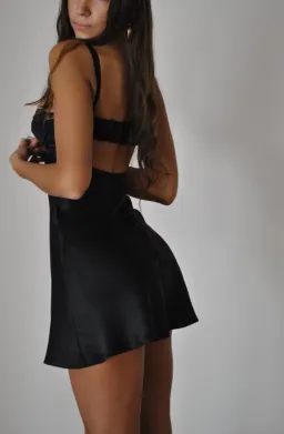 Mirror Palais Underwire Slip Dress Noir Size M - Fits Small for rent on The Volte - image 3