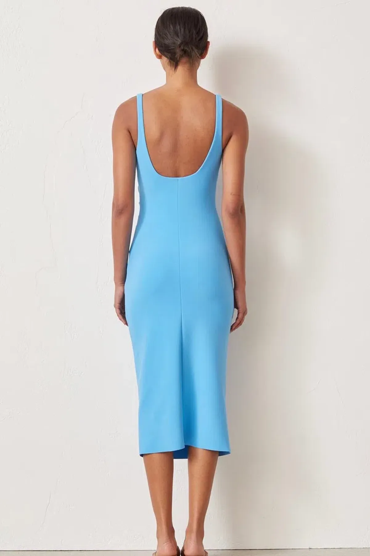 Bec & Bridge Paloma Midi Dress Azure Blue Size 6 - Image 3
