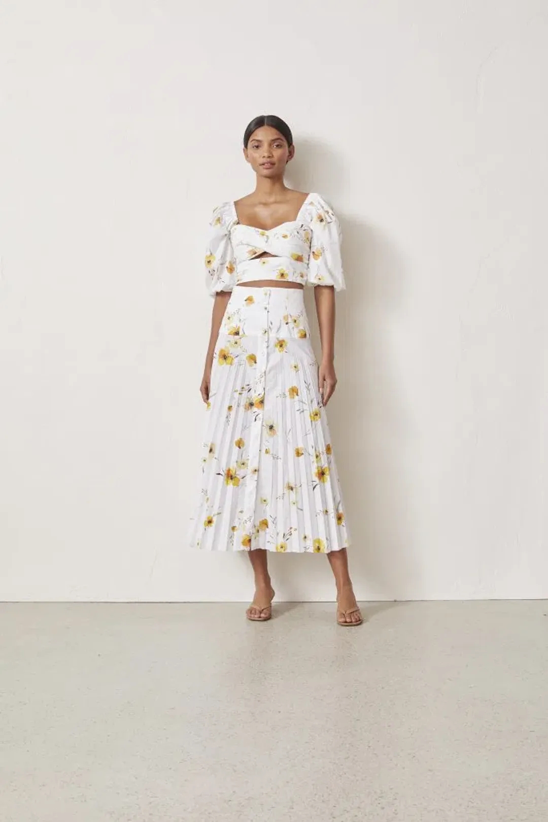 Bec & Bridge Collette Pleated Skirt Size 6 for rent on The Volte - main image