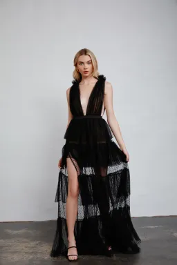 Lexi Zendaya Dress Black Size 14 for rent on The Volte - image 1