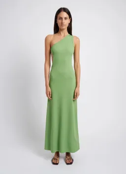 Christopher Esber Outline One Shoulder Fran Dress Green Size 8 for rent on The Volte - image 1