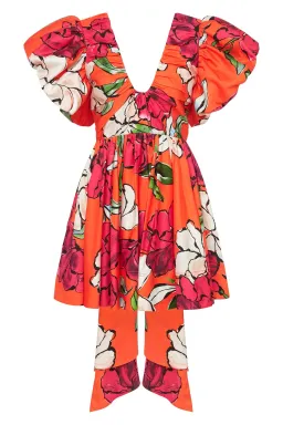 Aje Gretta Bow Back Mini Dress Floral Size 10 for rent on The Volte - image 4