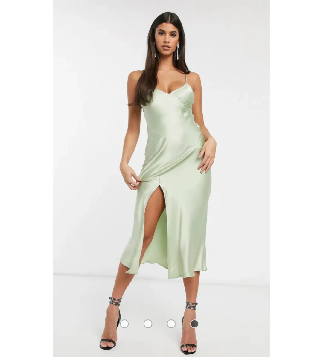 Bec & Bridge Crest Slip Midi Dress Peppermint Size 10 for rent on The Volte - main image