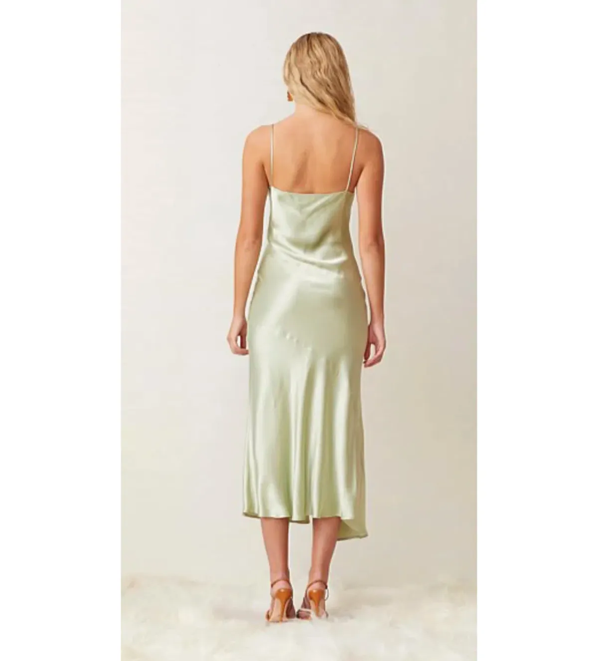 Bec & Bridge Crest Slip Midi Dress Peppermint Size 10 - Image 3