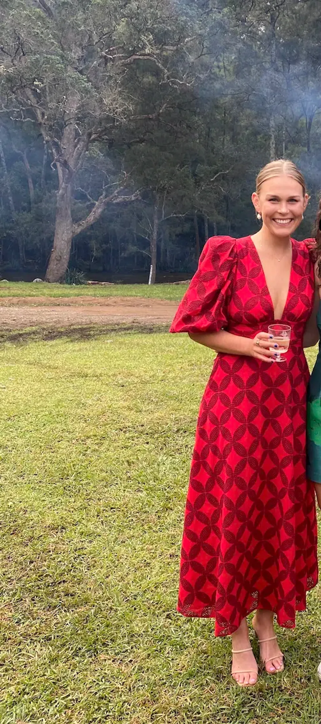 Acler Hamilton Midi Dress Red Size 10 for rent on The Volte - main image