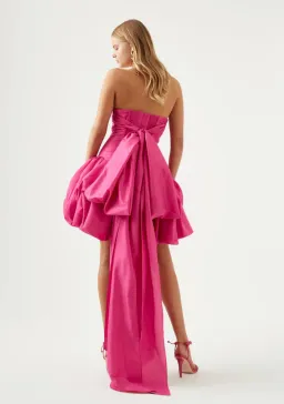 Aje Piacere Bubble Hem Mini Dress Fuchsia Size 10 / M for rent on The Volte - image 3