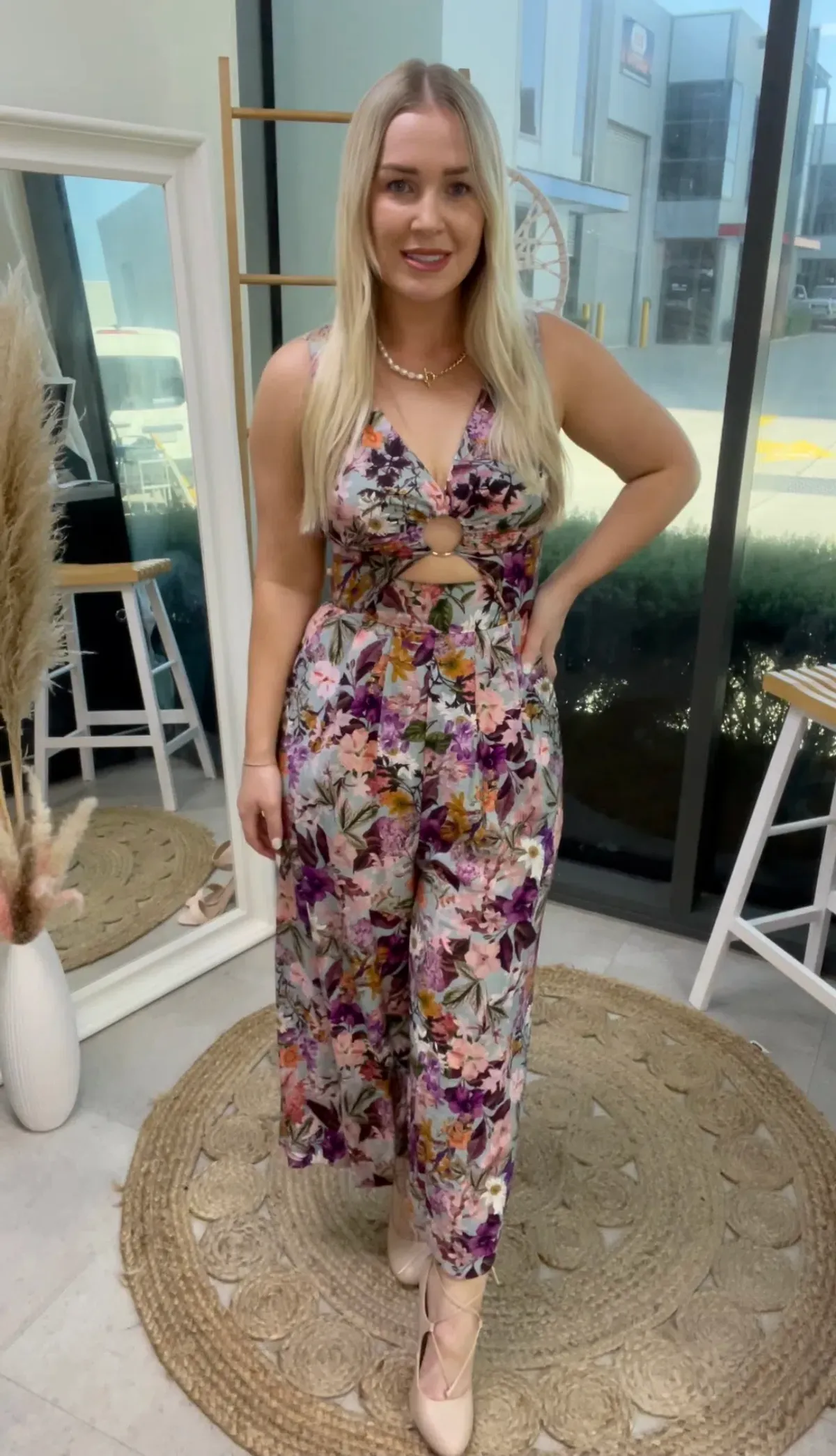 Sheike Hannah Floral Jumpsuit Size 8 - Image 4