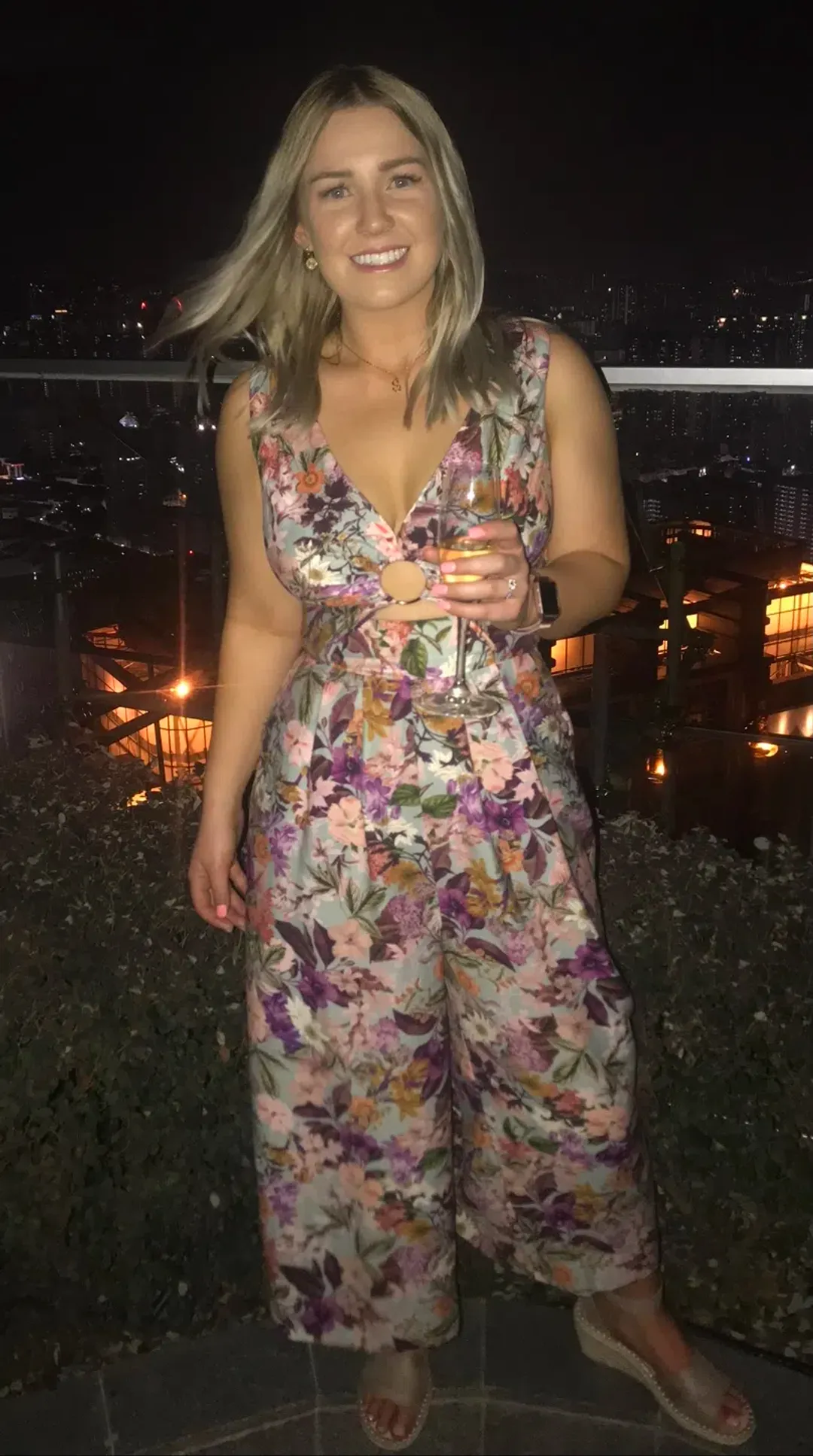 Sheike Hannah Floral Jumpsuit Size 8 for rent on The Volte - main image