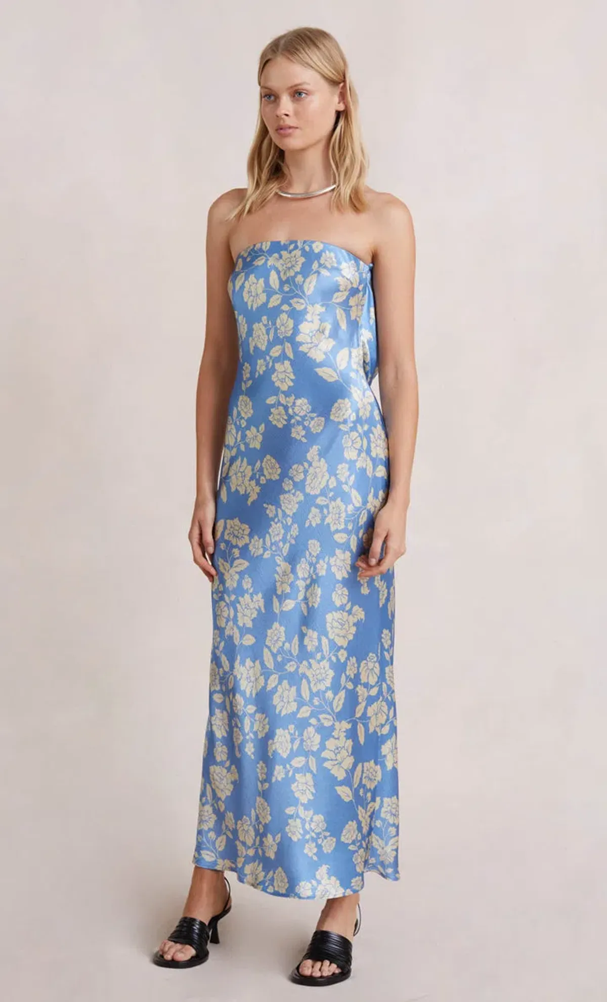 Bec & Bridge Blossom Dress Blue Print - Image 1