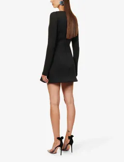 Rachel Gilbert Stella Mini Dress Black Size 1 / AU 8 for rent on The Volte - image 2