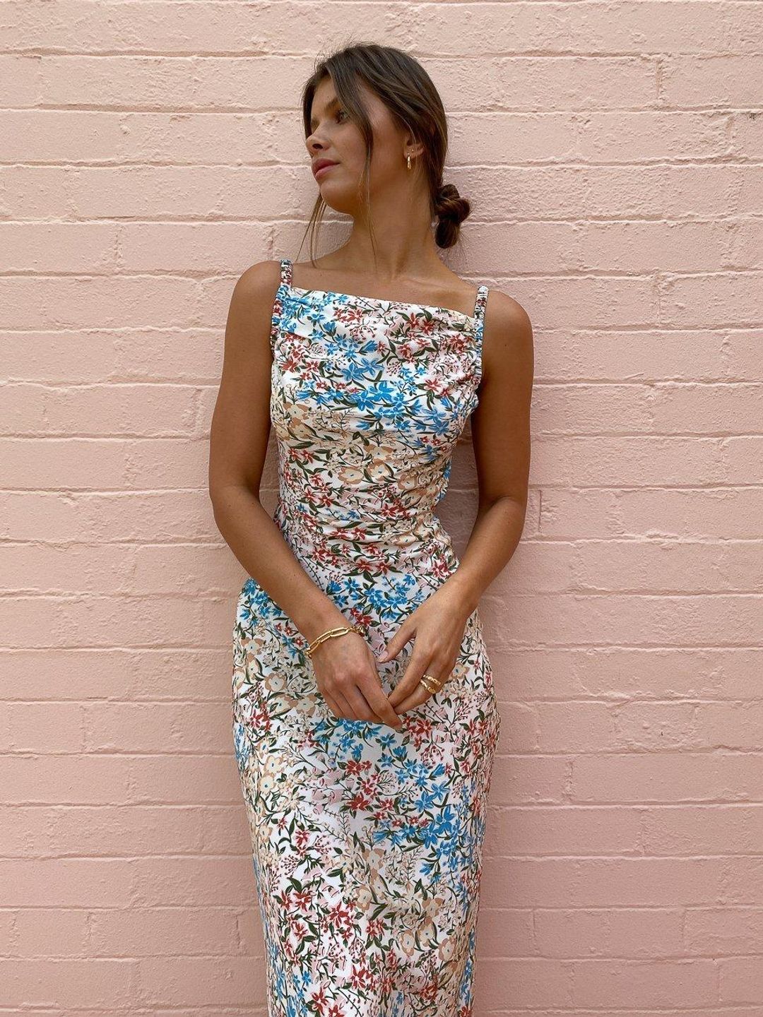 Bec & Bridge Wisteria Midi Dress Print Size 14 for rent on The Volte - main image